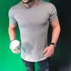 Mens Slim Fit O Neck Short Sleeve Muscle Tee Shirts Casual T-shirt Tops Blouse