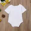AU Canis Newborn Baby Big Sister Little Brother Romper Bodysuit T-shirt Clothes