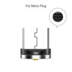 Cafele New LED Magnetic USB Cable for iPhone Micro USB Cable USB C Magnet Charger Nylon Cabo for Samsung Xiaomi Huawei