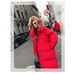 Color over-the-knee&long down jacket womens coat South Korea east gate raccoon fur collar thickened loose bread suit