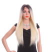 Yyong 26 Inch T4613 Long Straight Weave Blonde Wig Cosplay Wigs Synthetic Hair Wigs For Women Lace Front Wigs