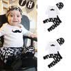 3Pcs Newborn Baby Boy Cotton Top Romper Pants Leggings Hat Outfit Clothes