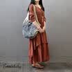 Plus Size Womens Boho Long Maxi Dress Loose Beach Holiday Casual Summer Linen