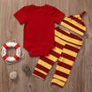 Newborn Baby Boy Outfits Harry Potter Bodysuit RomperPantsHat Clothes 3PCS Set