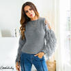 AU New Women Lace Tassel Long Sleeve Causal Sweater Shirt Pullover Knitted Tops