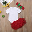 My 1st Christmas Baby Girls Romper Bodysuit Tutu Shorts Outfits Xmas Costume Set