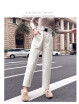 2018 denim fashion dad pants&velvet jeans casual casual winter radish harem pants for women