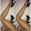 Women Crystal Rhinestone Fishnet Elastic Stockings Big Fish Net Tights Pantyhose