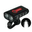 USB recargable luz de la bicicleta 600LM MTB seguridad linterna LED bicicleta luces delanteras del manillar Mount Holder ciclo accesorios