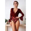 Womens Sexy Bodycon Lace V-neck Attractive Jumpsuit Beach Romper Leotard Tops US