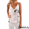 US Women Summer Floral Vest Sleeveless Blouse Casual Loose Tank Tops T-Shirt