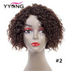 YYONG Deep Wave Natural Weave Short Wigs Brazilian Hair Wig Short Human Hair Wigs For Black Women Bob Wig