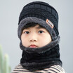 Autumn&winter new wool hat neckband suit tide Korean version winter thickened warm knit hat childrens hat