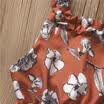 USA Newborn Baby Girl Floral Romper Bodysuit Jumpsuit Outfit Harem Pants Clothes