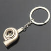 Auto Car Turbo Keychain Sleeve Bearing Spinning Turbine Key Chain Ring Keyfob CA