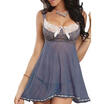 Women Sexy Nightdress Nightgown Mini Dress Lace Paded Bra Pajamas Sleepwear New