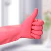 Fang grass durable household gloves medium housekeeping cleaning gloves kitchen dishwashing laundry waterproof gloves