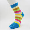 Thickening Five Fingers Cotton Socks Women Warm Sport Casual Striped Toe Socks