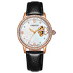 Skeleton Sapphire Crystal Women Mechanical Watch Fashion Elegant Ladies Watch