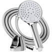 DZ 803 shower shower set pressurized nozzle simple shower head shower head base bracket three-piece flat slim type