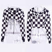Women Hoodie Sexy Gothic Punk Crop Top Hooded Sweatshirt Sweater Pullover Jumper