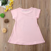 USA Stock Kids Baby Girls Dresses Toddler Casual Heart Sundress Dress Clothes