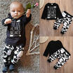 Recién nacido bebé Niño Niña Camiseta De Manga LargaPantalón Leggings Conjunto