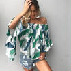 UK Women Off Shoulder Long Sleeve Fashion Shirt Casual Blouse Tops Loose T-shirt