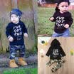 2PCS Causal Kids Baby Boy Clothes Hooded T-ShirtTrousers Sports Pants Outfit