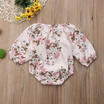 UK Newborn Infant Baby Girls Floral Bodysuit Romper Jumpsuit Outfits Set Clothes
