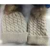 US Seller Women Baby Warm Winter Knit Wool Beanie Fur Pom Bobble Hat Crochet Cap