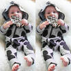 Top Baby Kids Boy Girl Infant Hooded Romper Jumpsuit Bodysuit Clothes Outfit Set
