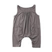 Sleeveless Toddler Kids Girls Pocket Romper Jumpsuit Playsuit Outfit Clothes