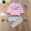 3pcs Newborn Baby Girl Clothes Hoodie Tops Coat Pants Casual Outfit Set 0-18M