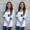 Womens Casual Short Sleeve Blouse Ladies Slim Pullover Jumper Tops T Shirt