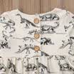 Kids Toddler Baby Girls Long Sleeve Dress Tops Dinosaur Dresses Outfits Clothes