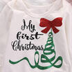 Newborn Baby Girl Romper Bodysuit Jumpsuit My First Christmas Outfits One-piece