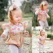 Newborn Infant Kids Baby Girls Floral Top Romper Bodysuit Outfit Clothes Set