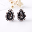 Retailoriginal design exquisite fashion drop ear clip women-only crystal clip earrings jewelry