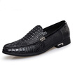 ZERO business casual shoes crocodile pattern head layer cowhide trend men&39s shoes feet men&39s casual shoes F5220 black 41 yards