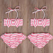 UK Stock Striped Kids Baby Girls Bikini Set Swimwear Swimsuit Beachwear Clothes