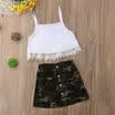 Toddler Kid Baby Girl Summer Bowknot Clothes T-shirt Tops Skirt Dress Outfit