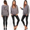 Women Sport Style Tracksuit Hoodie Sweatshirt Crop Casual Long Sleeve Top
