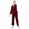 New velvet ladies pajamas new autumn&winter long sleeve two-piece suit nightgown home clothing