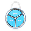 Q5 Wireless Bluetooth Music Headset with Mic Hands-free Call Song Switch Mini Round Shape Lightweight&Elegant
