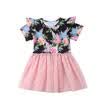 Flower Girls Princess Dress Kids Baby Party Wedding Pageant Lace Dresses Clothes