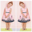 Pink Baby Kids Girls Princess Party Bubble Beauty Anime Formal Dress Fit 2-7Y