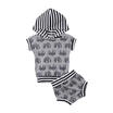 Casual Newborn Kids Baby Boys Girls Hooded Tops T-Shirt Shorts Outfits Clothes