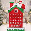Advent Calendar Christmas Decoration Santa Claus House Reindeer Hanging Decors
