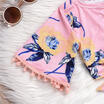 Toddler Kids Baby Girls Summer Outfits Clothes T-shirt TopsShort Pants 2PCS Set